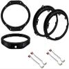 6x9 Front and 6" 6.5" 6.75" Rear Car Stereo Speaker Install Adapter Mount Bracket Plates and Speaker Wire Connectors- Made for Ford: 2018-2024 Expedition, 2020-2024 Explorer view 1