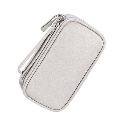 jojofuny Travel Cable Organizer Organizer Case Headphone Box Protective Cover Charger Case Gray