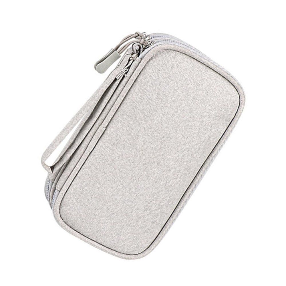 jojofuny Travel Cable Organizer Organizer Case Headphone Box Protective Cover Charger Case Gray