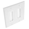 Hoement Hide Wires in Wall Wall Plate Pass Through Cable Management Low Voltage Wire Gang Plate view 1