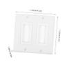 Hoement Hide Wires in Wall Wall Plate Pass Through Cable Management Low Voltage Wire Gang Plate view 2
