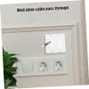 Hoement Hide Wires in Wall Wall Plate Pass Through Cable Management Low Voltage Wire Gang Plate view 3
