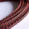 10m 30 Meters Red & Black - 4mm PET Expandable Sleeving High Density Sheathing Plaited Cable Sleeves - (Length: 10M) view 1