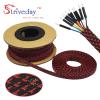 10m 30 Meters Red & Black - 4mm PET Expandable Sleeving High Density Sheathing Plaited Cable Sleeves - (Length: 10M) view 3