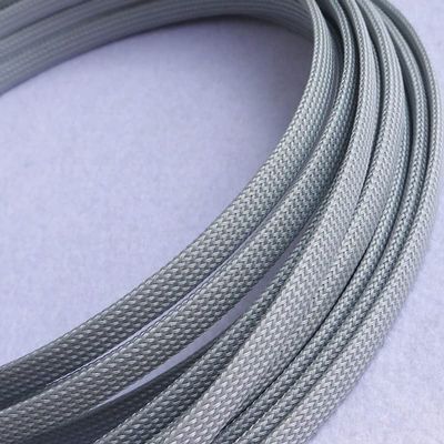 1-10m Silver-grey Cable Sleeves 3-25mm Snakeskin Mesh Wire Pet Expandable Insulation Sheathing Braided Pipe Protect Nylon Tight - Cable Sleeves - - (Color: 5Meters, Inside Diameter: 4mm)
