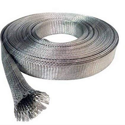 10M Copper Shield Network 2mm-10mm Cable Sleeve Braided Anti-interference for Power, audio, speaker Metal sheath - (Color: Copper tin plating, Inside Diameter: 8mm)