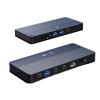 D3LX0Z1 USB C HUB KVM Switch HDMI 2 in 1 Support HD 2 Hosts Share 1 Monitor Keyboard Mouse Set One Button Switch Adapter view 1