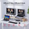D3LX0Z1 USB C HUB KVM Switch HDMI 2 in 1 Support HD 2 Hosts Share 1 Monitor Keyboard Mouse Set One Button Switch Adapter view 2