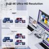 D3LX0Z1 USB C HUB KVM Switch HDMI 2 in 1 Support HD 2 Hosts Share 1 Monitor Keyboard Mouse Set One Button Switch Adapter view 4