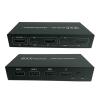 F7X3K0Z 4K KVM Switch HDMI-Compatible 2 Port Box USB for Shared Monitor Keyboard and Mouse Adaptive EDID/HDCP Printer Plug and Play view 1