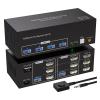F7X3K0Z 8K 2x3 Triple Monitor KVM Switcher for 2 Computers,HDMI USB 3.0 KVM Switch 3 Monitors 2 Computers 8K 60Hz 4K 120Hz(US Plug) view 1