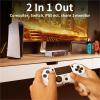 D3LX0Z1 HDMI Switch 8K 60Hz 4K 120Hz HDMI-Compatible Switcher 2 in 1 Out with Remoter Control Converter for Xb*ox P*S5 Monitors TV(EU Plug) view 4