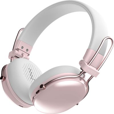 AVIOT WA-Q1 Noise-Canceling Wireless Headphones | On-Ear Headphones, 55-Hour Playback, Fast Charging, Drivers, Stylish Design, Lightweight, Comfortable Fit, Compact Foldable Design (Pink)