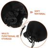 CAXUSD 3pcs Neoprene Camera Lens Case Drawstring Lens Pouches for Dslr and Mirrorless Lenses Protects from Moisture and Scratches Easy to Carry with Carabiner Clip view 4