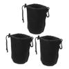 3pcs Compact Camera Lens Case Padded Lens Pouch Multi-functional Storage view 1