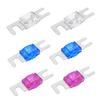 2 Way Mini-ANL Fused Distribution Block, 1 X 0/2/4 Gauge in / 2 X 4/8 Gauge Out Fused Distribution Block with 60A, 80A, 100A Fuses and Mounting Parts for Auto UTV Boat Stereo view 2