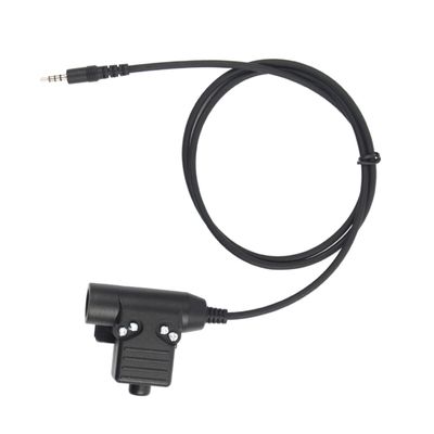 HOMSFOU Ptt Adapter Cable for Radio Durable Talk System with Sound and Sturdy Clip for Tactical Communication