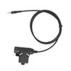 HOMSFOU Ptt Adapter Cable for Radio Durable Talk System with Sound and Sturdy Clip for Tactical Communication view 1