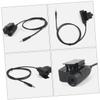 HOMSFOU Ptt Adapter Cable for Radio Durable Talk System with Sound and Sturdy Clip for Tactical Communication view 3