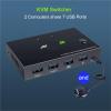 L6AS0F7 2 in 1 Out HDMI KVM Switch Box for 2 PC Sharing Keyboard Mouse Printer Plug Paly Video Display USB Sw*ltch Splitter(with Controller) view 2