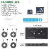 L6AS0F7 8K KVM HDMI Switch 2 Ports,KCE*VE USB 3.0 KVM Switcher Box,Support 8K@60Hz 4K@120Hz for 2 Computers Share Mouse Keyboard Monitor view 2