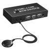 Y0S3QZ1 KVM Switch 2X1 Display Switcher Cable Displayport Extended Display 2 PC Or Laptop Share Keyboard Mouse Printer Monitors(ADD EU Plug) view 4