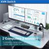 Y0S3QZ1 2 in 2 Out MST KVM Switch Matrix 4K 60Hz HDMI-compatible2.0 USB 3.0 Hub Docking Station Dock PC Share Keyboard Printer Mouse(2x2 KVM Switch) view 3