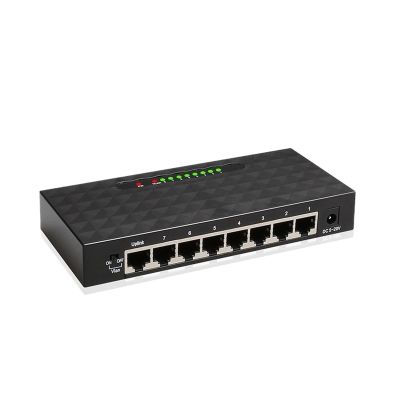 YI53ZX0 5 8 Port 1000Mbps Gigabit Network Switch Ethernet Smart Switcher High Performance RJ45 Hub Internet Splitter(US 8 Port 1000Mbps)