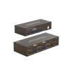 4K 60Hz HDMI KVM Switch Dual Monitor 2 Computers, HDMI USB 3.0 KVM Switcher Extended Display for 2 PC Share Mouse Keyboard(HDMI in HDMI Out) view 1