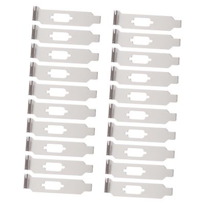 ARTIBETTER 20pcs Mini Case Vga Pci Blank Bracket Pci Slot Blanking Plate Easy to Clean Full Steel