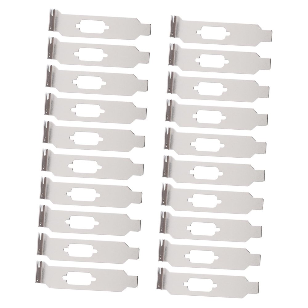 ARTIBETTER 20pcs Mini Case Vga Pci Blank Bracket Pci Slot Blanking Plate Easy to Clean Full Steel