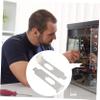 ARTIBETTER 20pcs Mini Case Vga Pci Blank Bracket Pci Slot Blanking Plate Easy to Clean Full Steel view 2