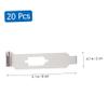 ARTIBETTER 20pcs Mini Case Vga Pci Blank Bracket Pci Slot Blanking Plate Easy to Clean Full Steel view 4
