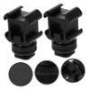 Gadpiparty 2sets Professional Hot Shoe Mount Adapter for Camera Three-Socket Design for Video Light Easy Installation Accessory for Live Streaming and Photography view 2