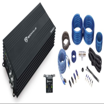 Rockville Bundle: Rockville RD1000.1 1000w RMS @ 1 Ohm (4000w Peak) Mono Amplifier Car Audio Amp Bundle with Rockville RWK41 4 Gauge Complete Car Amp Wiring Installation Wire Kit (2 Items)