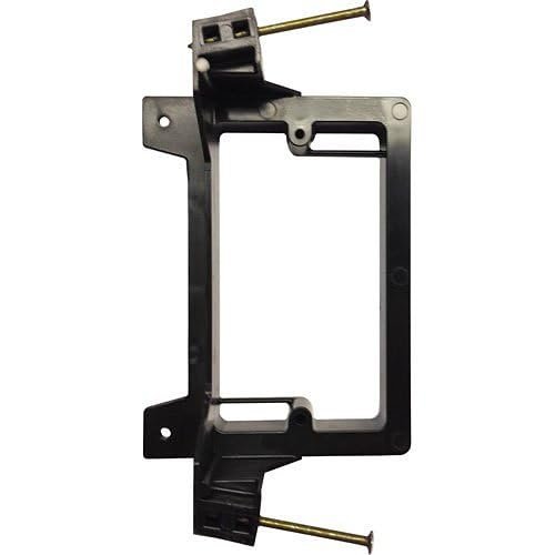 LVN1 Nail on Low Voltage Mounting Brackets for New Construction, Plastic, 1-Gang, Black