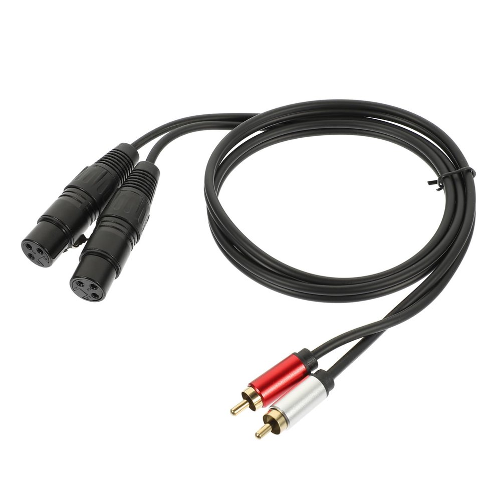 LALADEFIEE Practical Audio Converter Cable Male to Dual XLR Male High-Fidelity Audio Transfer