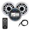 Dual Electronics MXPGH52 Gauge Hole Marine Stereo IPX6 with 6.5" Speakers view 1