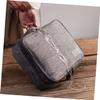 BRIGHTFUFU Cable Carrying Case for Electronics 3-layer Storage Bag u Disk Power Bank Organizer Pouch view 2