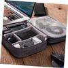 BRIGHTFUFU Cable Carrying Case for Electronics 3-layer Storage Bag u Disk Power Bank Organizer Pouch view 3