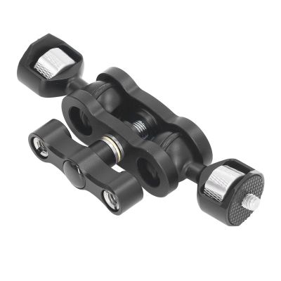 360 Degree Rotatable Double Ball Head Camera Arm, Multi Function Aluminum Alloy Accessory