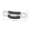 ARTIBETTER 20pcs Stainless Steel Strip Riding Card Heavy Duty Clamps for Gauge Wire Twist Ties Hanging Wire Woodworking Random Style view 4