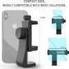 KLIOMAX Universal Phone Tripod Mount Adapter with ireless Camera Remote, Cell Phone Holder with Adjustable Clamp for Selfie Stick Monopod Compatible with iPhone, Samsung view 2