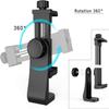 KLIOMAX Universal Phone Tripod Mount Adapter with ireless Camera Remote, Cell Phone Holder with Adjustable Clamp for Selfie Stick Monopod Compatible with iPhone, Samsung view 3