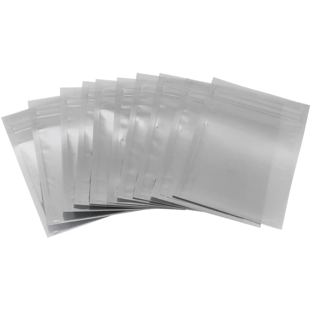 Baxnore 100 PCS Antistatic Storage Bags, Antistatic Zip Lock Bags, Antistatic Storage Package Bag, Resealable Pouch for Electronic Components (6.5 * 12cm)