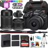 Canon EOS R50 Mirrorless Camera + 18-45mm and 55-210mm Lens + Changeable LED Light + 15 Inch Tripod + More (25 Piece Bundle) (Renewed) view 1