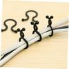 BRIGHTFUFU 60pcs Mini Cable Winders Cord Organizer Clips for Cable Management Suitable for Home Office and Travel Compact Design for Easy Storage Black view 2