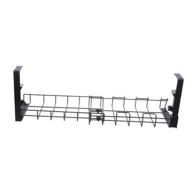 Hemobllo Desk Cable Organizer Tray Wire Management for Cords and Power Adapters Compact Design for Easy Installation