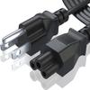 3 Prong AC Laptop Power Cord, 10ft. Compatible with Dell HP LG Lenovo Asus Laptops/Notebook, Scanners, NEMA 5-15P to C5 Power Cable. (10-Feet) view 1