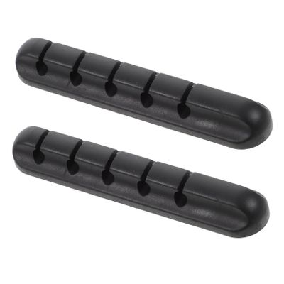 Hemobllo 2pcs Desktop Data Cable Organizer Silicone Car USB Cable Holder Cord Management Sleeves